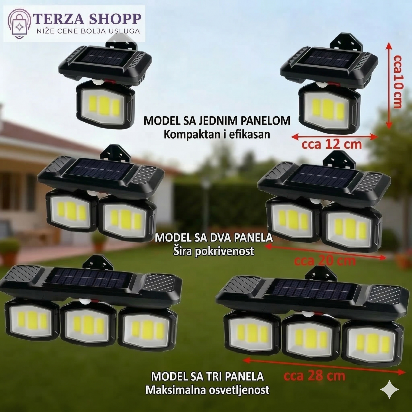 Solarni Reflektori 3 modela