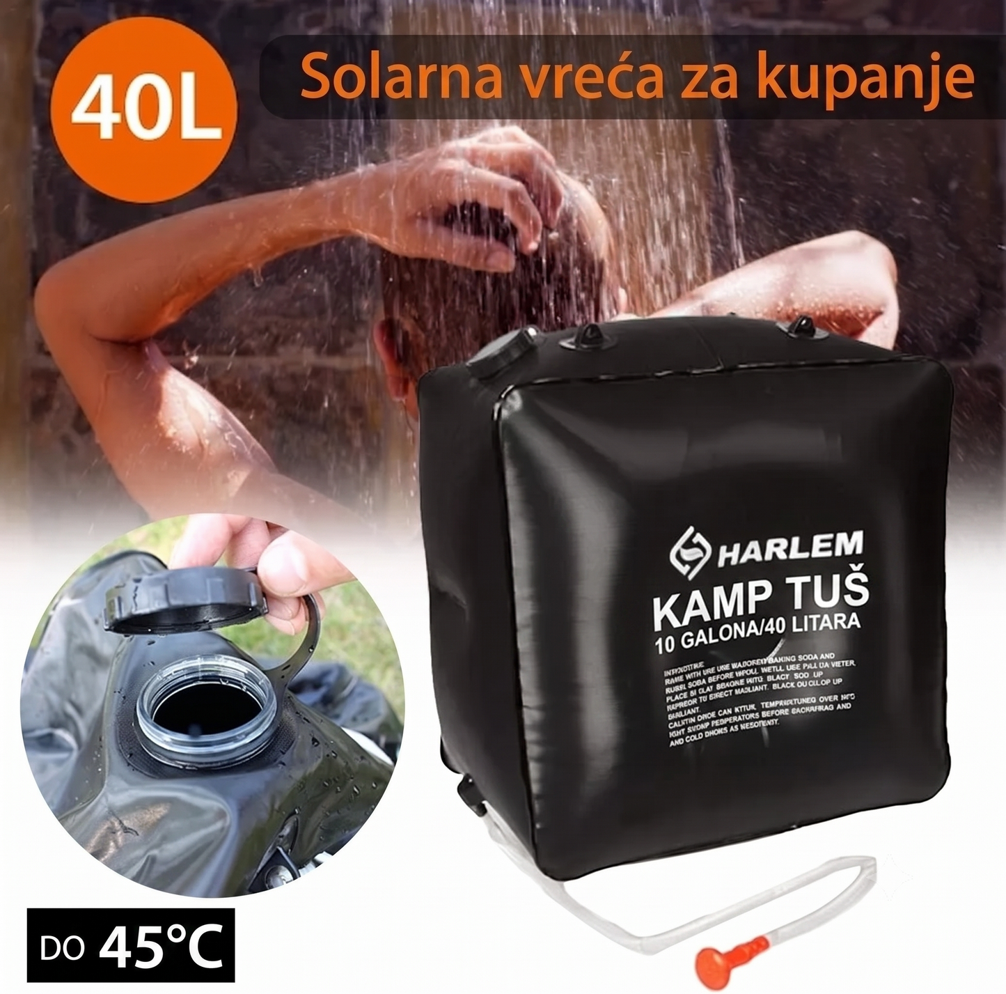 SOLARNI KAMP TUŠ (40L)